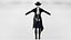 Realistic Rigged CowBoy Girl Character 3D Model