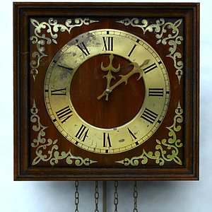 wall clock hanging 3d 3ds