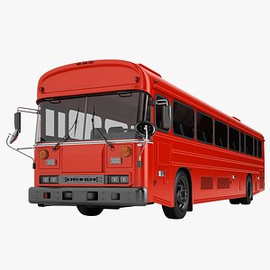 3D model bus 2000 blue