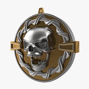 3D model Skull Medalion