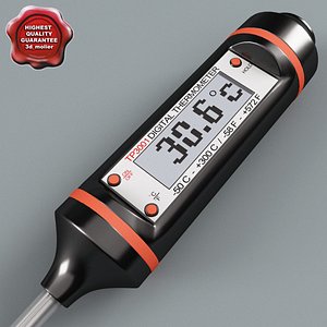 3d model digital cooking thermometer tp3001