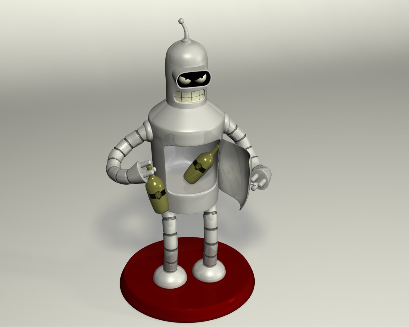3d Bender Futurama Model