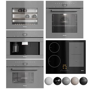3D model Miele 01 built-in kitchen appliances
