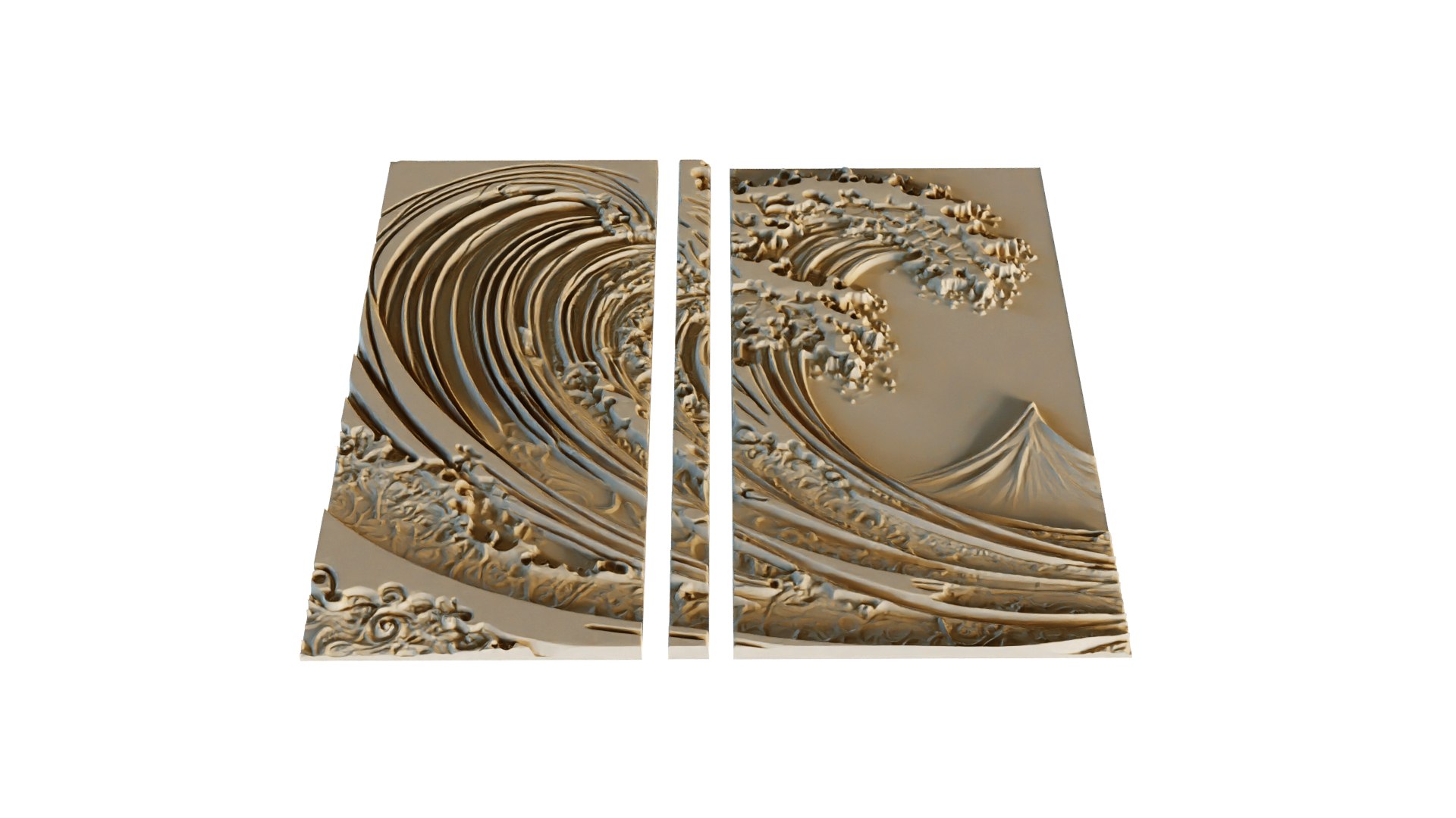 3D Mural Decor Set Wall Panel 33 - TurboSquid 2185324