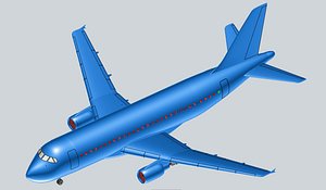 Airbus A319-100 Aircraft Solid Assembly