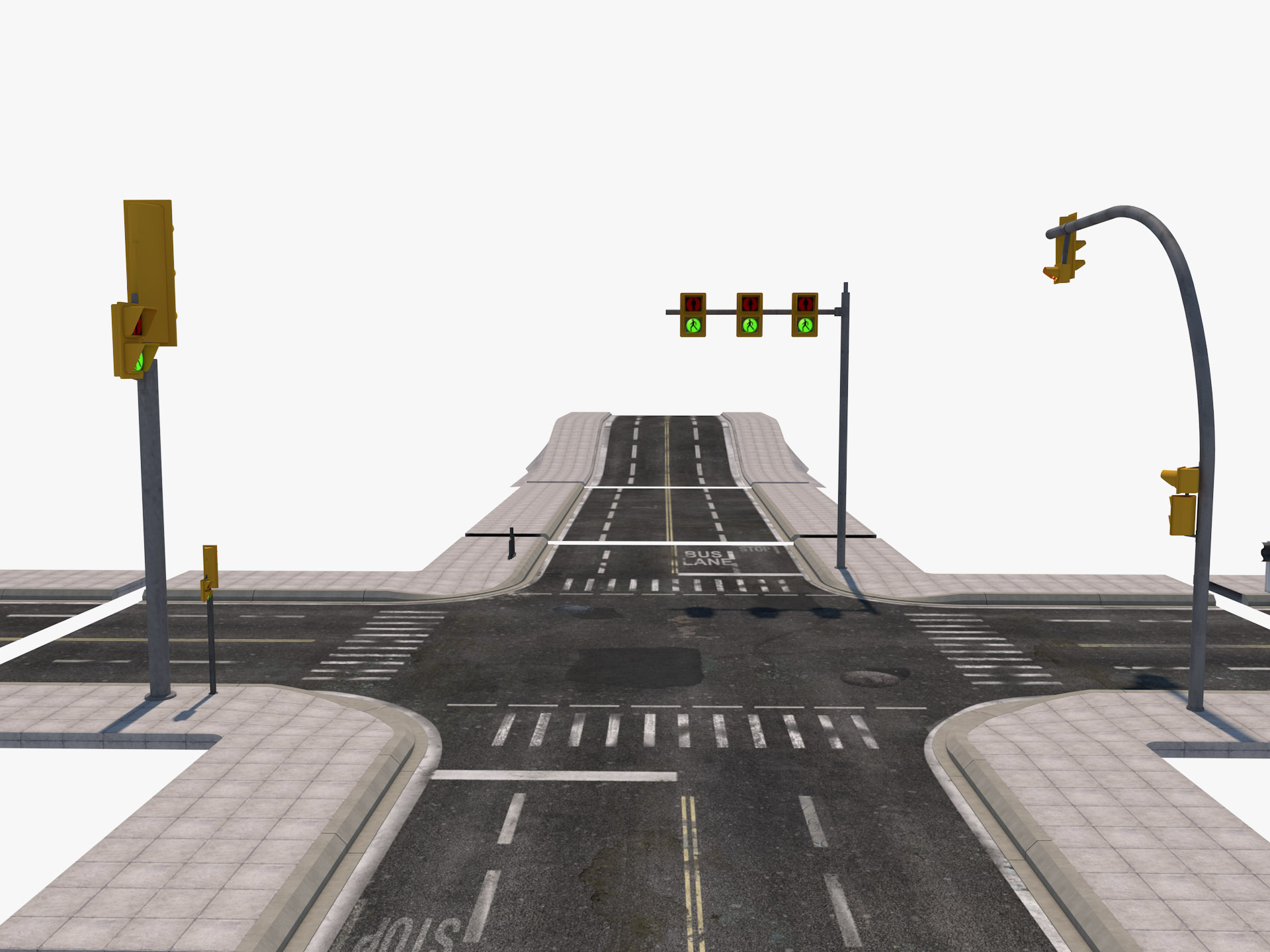 modelo 3d Road Pack 3D Model - TurboSquid 1974961