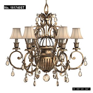 fine art lamp classic chandelier art deco ceiling lamp luster pendant suspension 161740 bronze