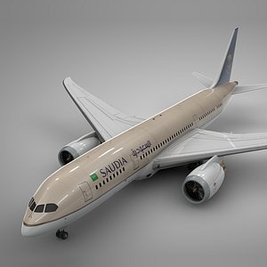 boeing 787 dreamliner saudia 3D model