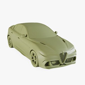 3D Alfa-Romeo Giulia Quadrifoglio 2016 model
