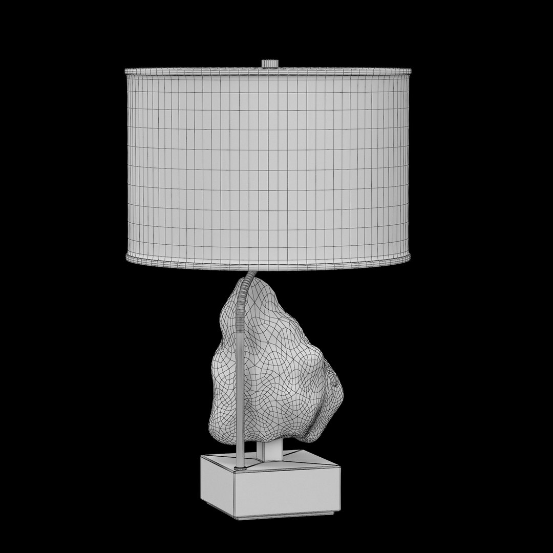 Aerin Trieste Small Table Lamp 3D Model TurboSquid 1862767