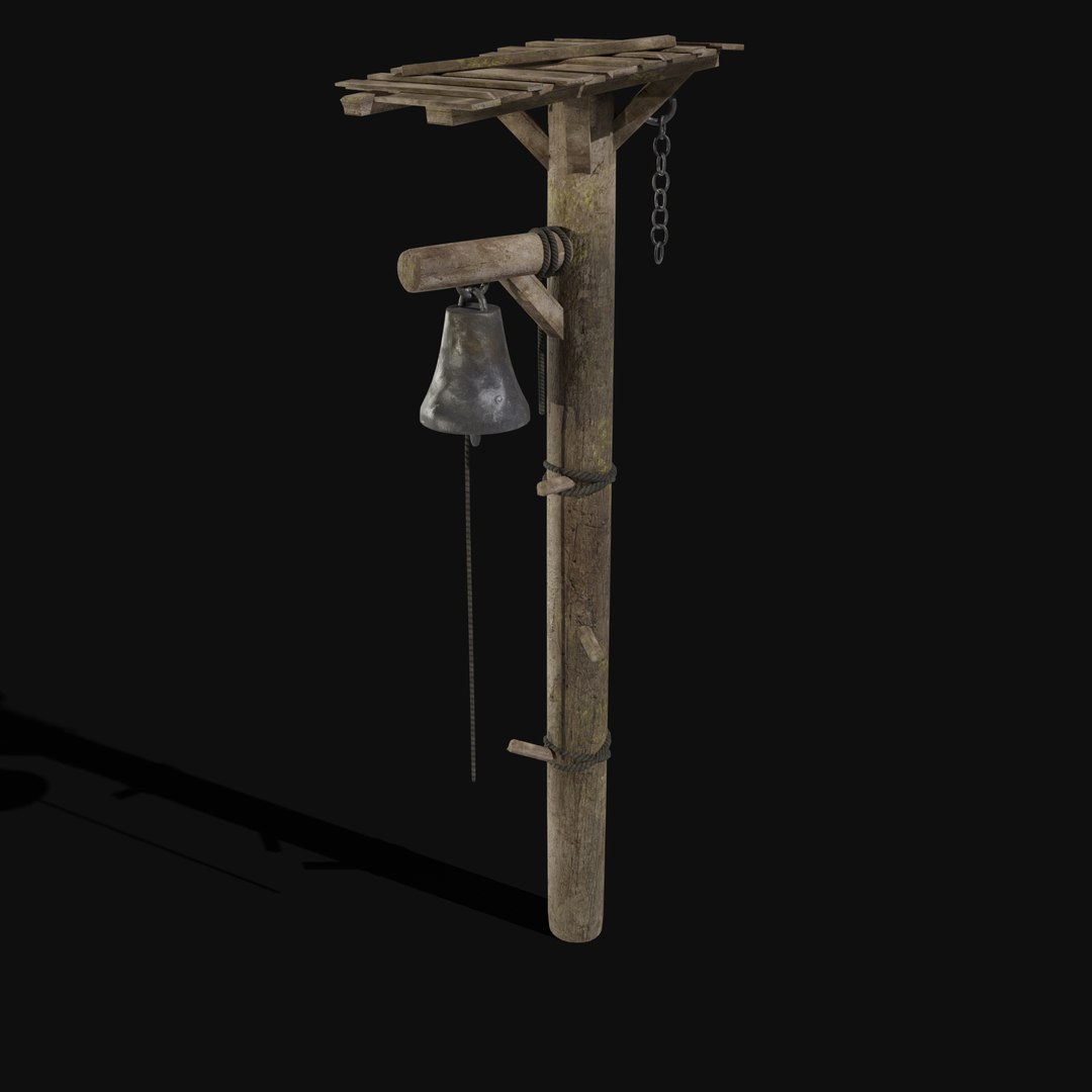 3D ALARM BELL TOWER CAMP ALERT MILITARY SIGNAL BANDIT COLLECTION ...