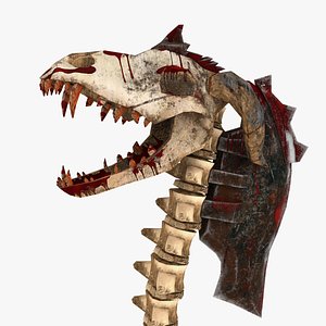 3D model Dragon Face Axe