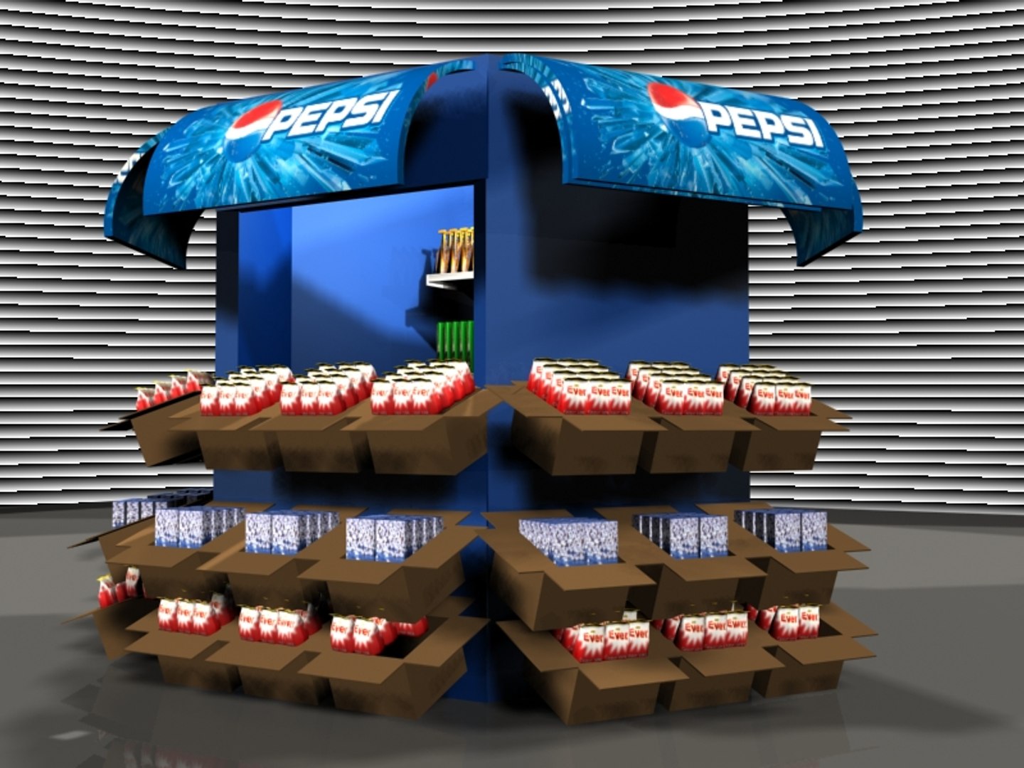 Kiosk 3d Model