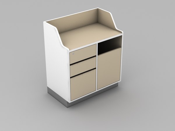 3dsmax modular checkout register assembly