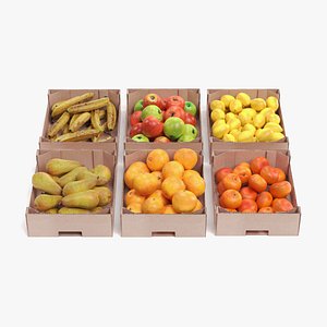 fruit boxes 3D