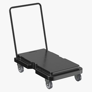 3D model Screening Bin Cart Empty or Pile Clean and Dirty