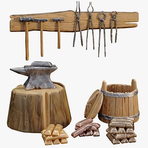Blacksmiths tool model