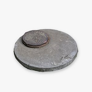 3D model sewer hatch ready
