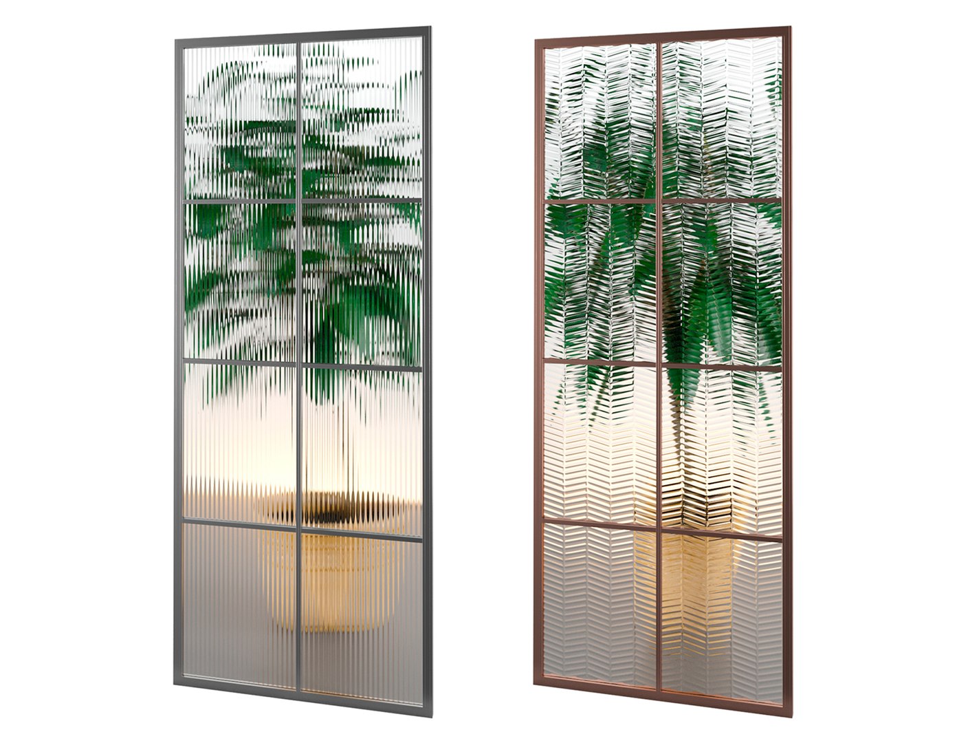 3D Glass Partition Set 04 Model - TurboSquid 1905664