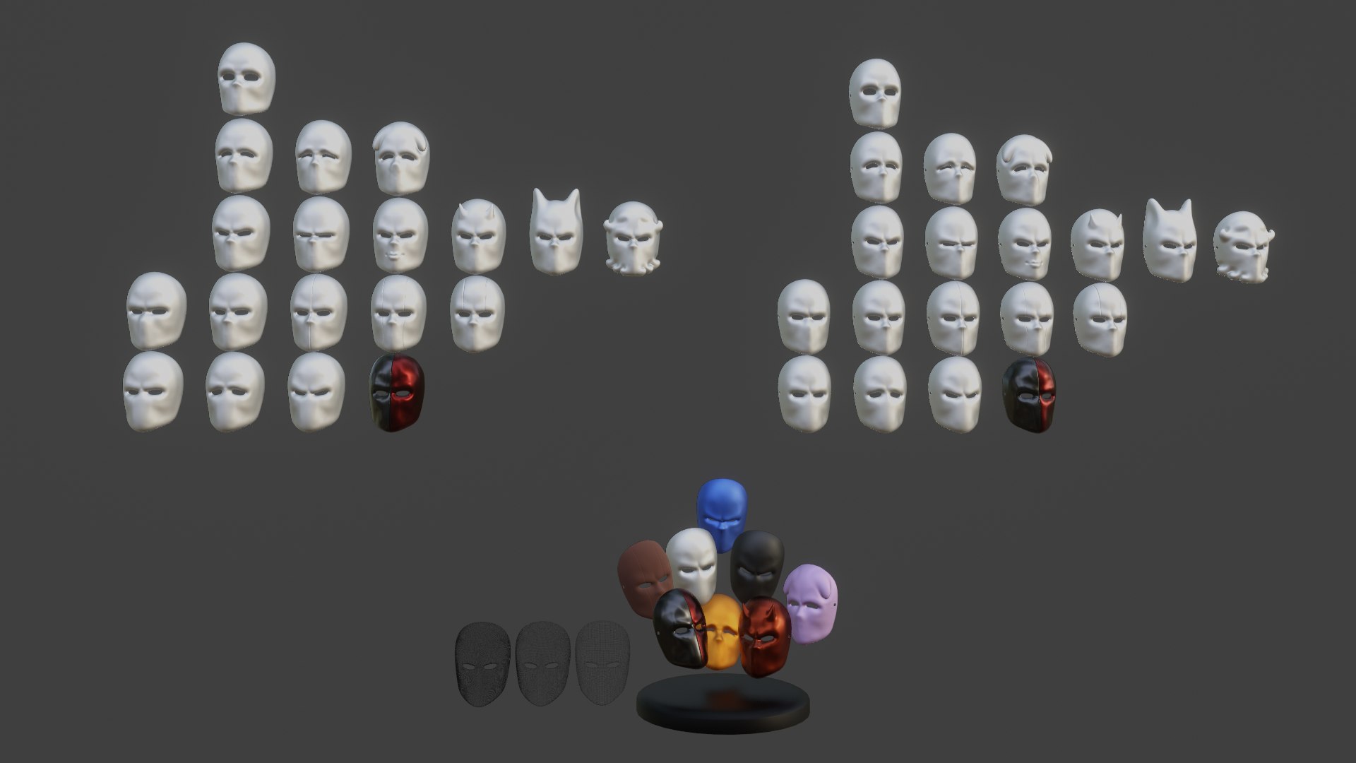 Mask Collection - All The Masks You Need 3D - TurboSquid 1747273