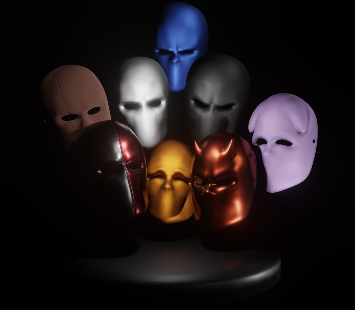 Mask Collection - All The Masks You Need 3D - TurboSquid 1747273