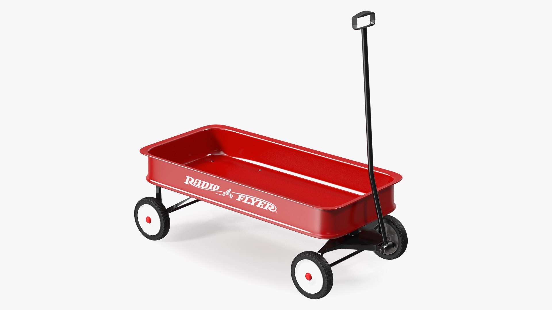 3D Kids and Toddler Classic Steel Pull Wagon model TurboSquid 2131651