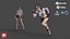Cop Claire - Modello 3D low-poly pronto per il gioco