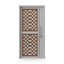 Modern Design White Metal Steel Door with Wooden Details model 3D model