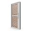 Modern Design White Metal Steel Door with Wooden Details model 3D model