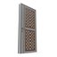Modern Design White Metal Steel Door with Wooden Details model 3D model