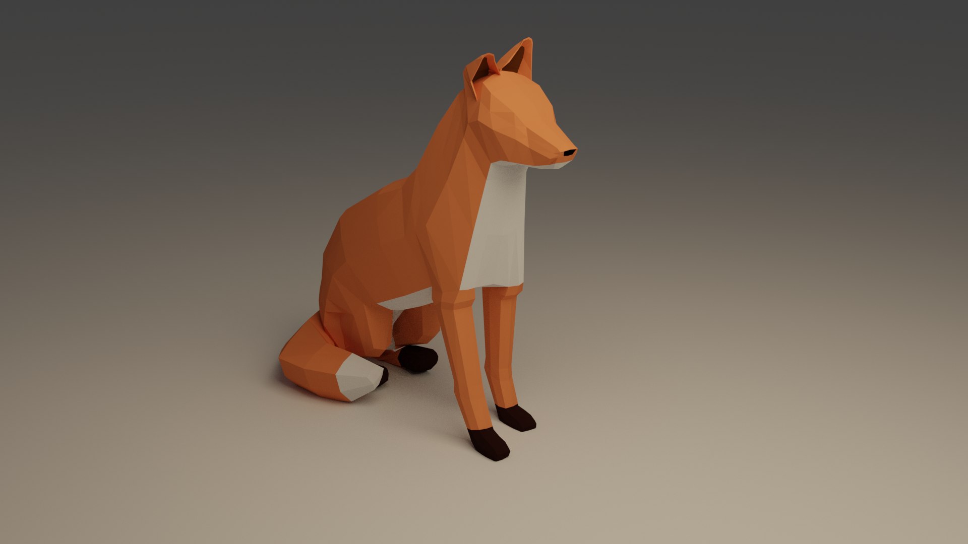 3D Low Poly Fox - TurboSquid 1990264