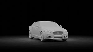 3D Jaguar XJ 2016 model