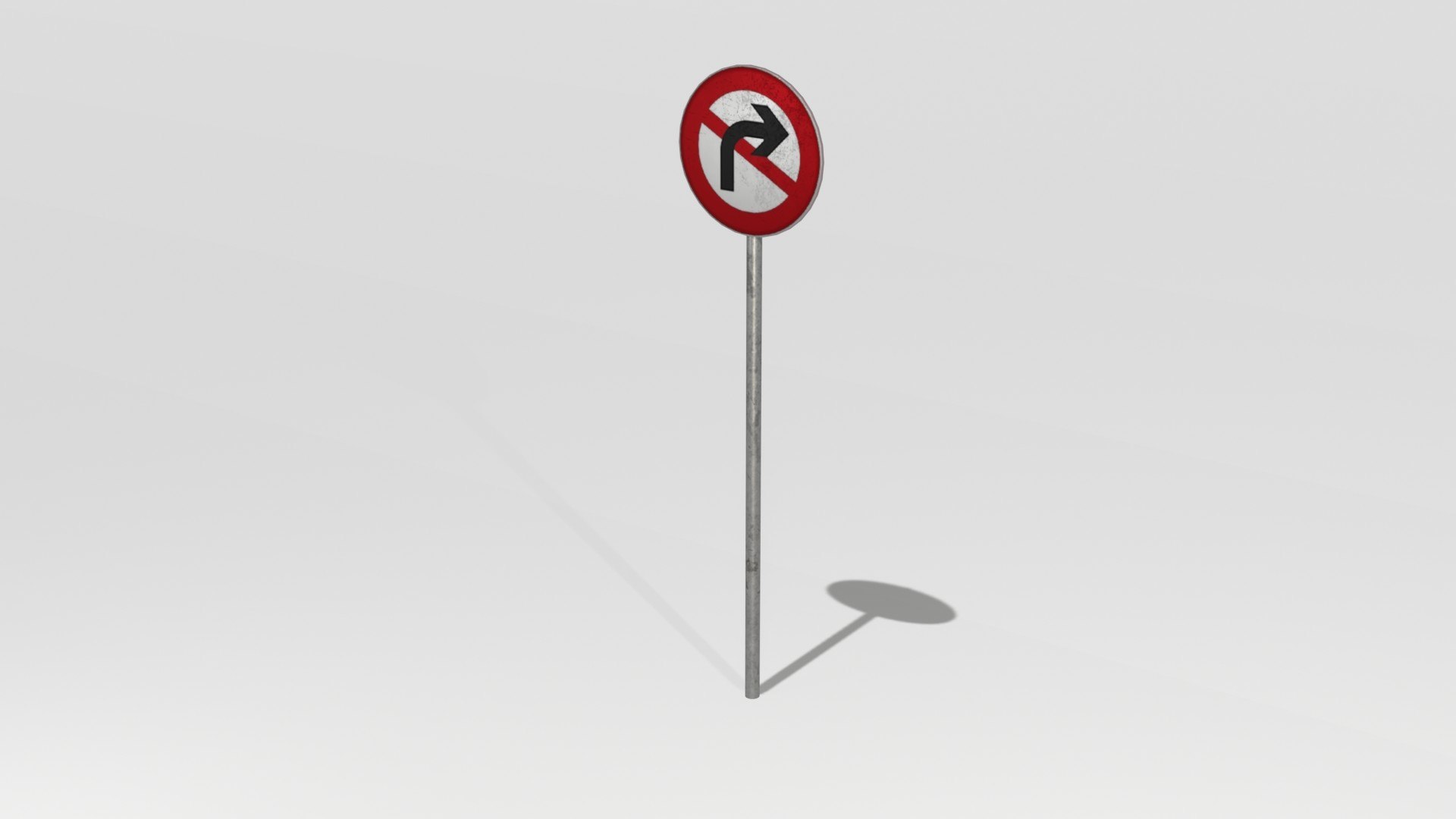 Traffic sign No turning right 3D model https://p.turbosquid.com/ts-thumb/Io/pwEVDK/3L/trafficsigncircle14_3/jpg/1698420111/1920x1080/fit_q87/ccc9a5030f756d4c20f7c4fd0cc0caa20dc48f05/trafficsigncircle14_3.jpg