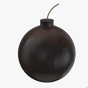 Rusty Round Bomb 3D Model