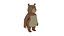 Animated Cartoon Brown Bear 3D Character - Rigged