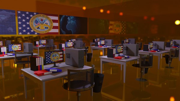 modelo 3d Military Control Room - TurboSquid 2055999