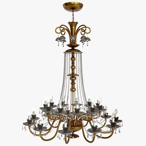 3D Old Chandelier