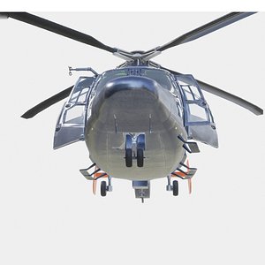 Rigged AS365 Daulphin Helicopter model