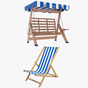 Garden Swing and Chair model