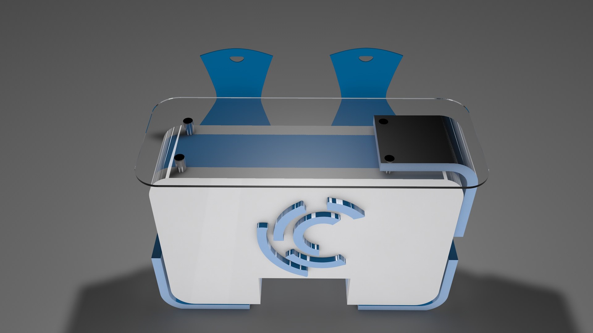 3D Reception Desk - TurboSquid 2056243