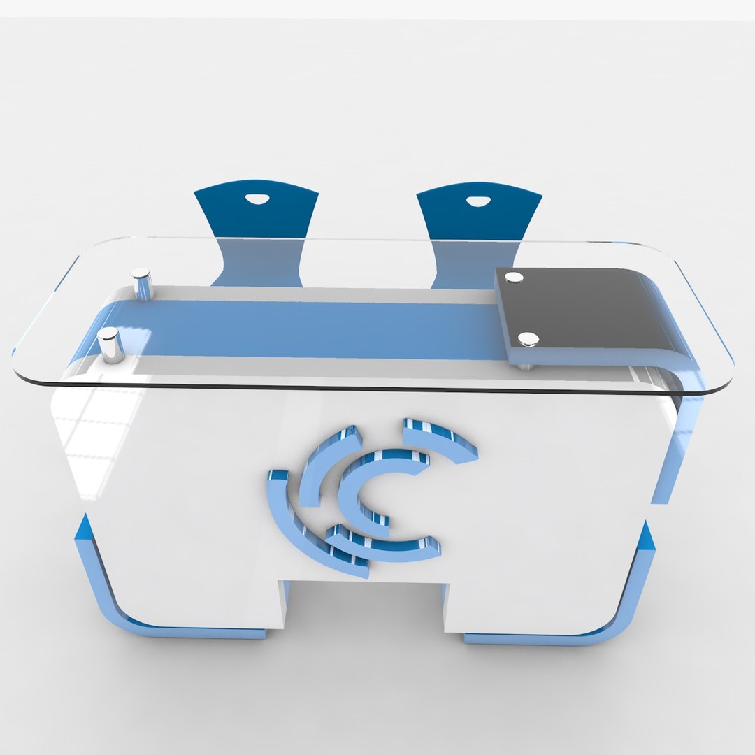 3D 3D Reception Desk - TurboSquid 2056243