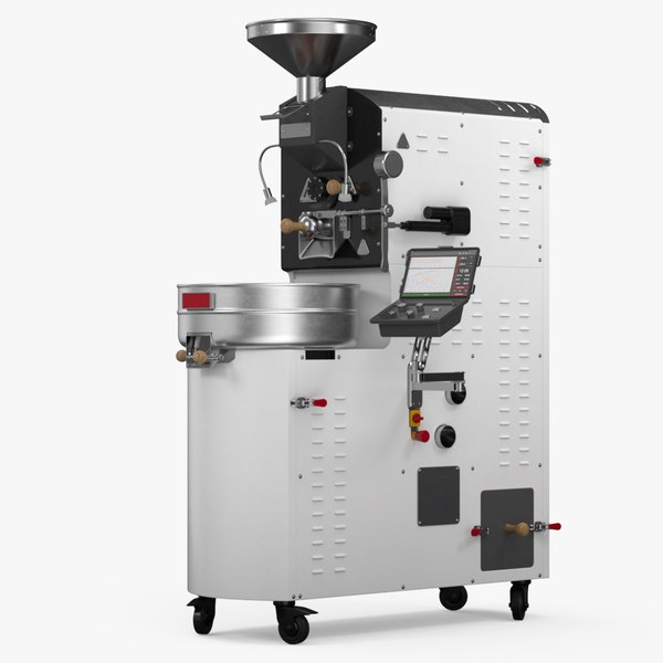 Coffee Roaster Machine White 3D model