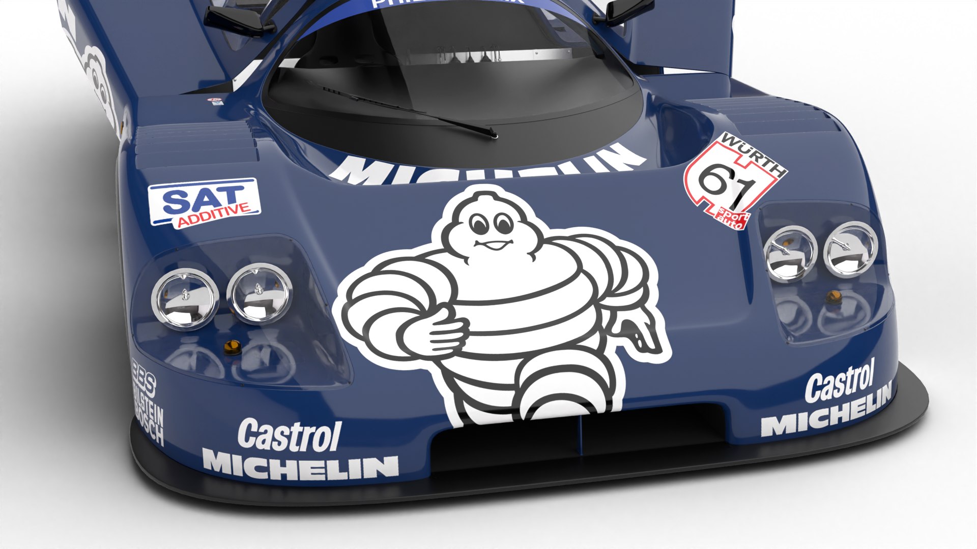 Mercedes Benz C9 1987 Sauber Michelin Racing HQ 3D - TurboSquid 2413922