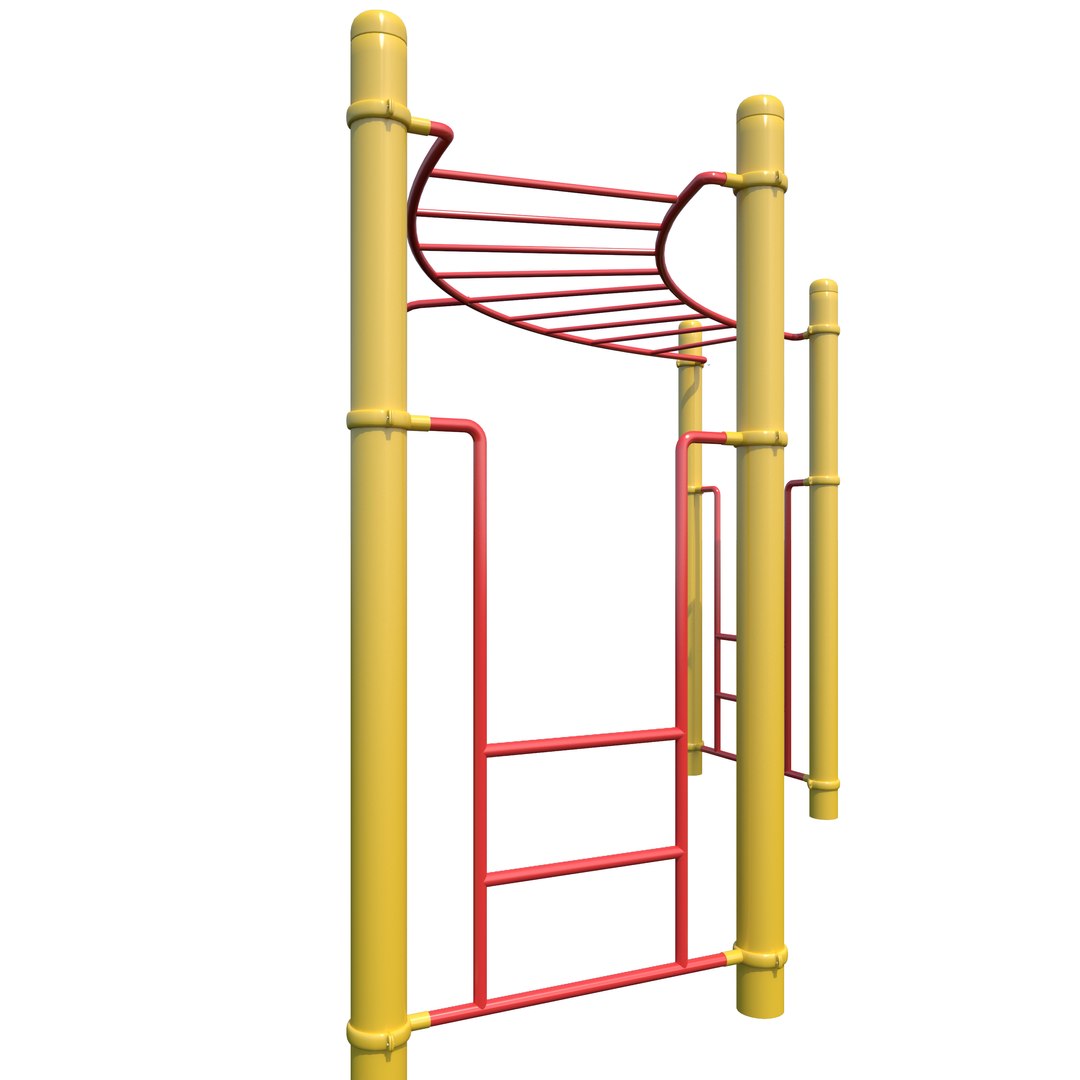 Children Playground Monkey Bars Model TurboSquid 1237578