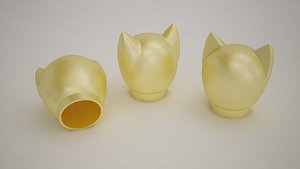 cat head bottle 3D model