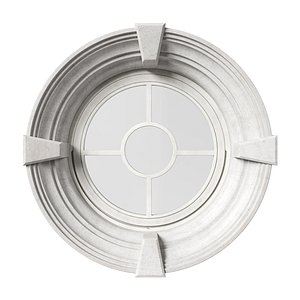 3D Classic Marble Circular Window model