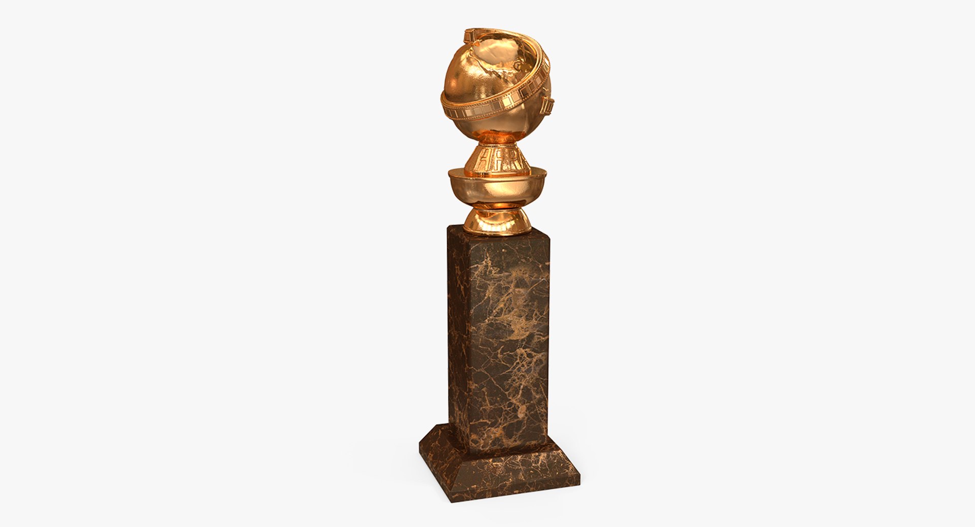 Golden Globe Award 3D model preview