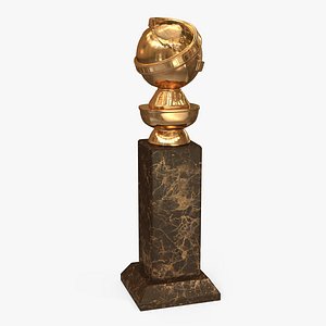 3D golden globe award