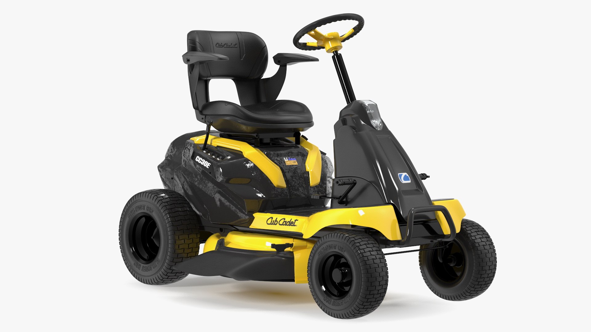 3D Electric Riding Lawn Mower Cub Cadet CC30E Rigged for Maya model ...