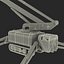 Telescopic Boom Lift Red 3 3D Model